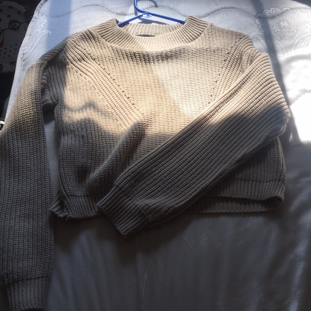 crop knit sweater